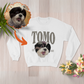 "Custom Pet Sweatshirt – Personalized Dog Face Hoodie, Unique Pet Lover Christmas Gift, Custom Design from Your Pet’s Photo, Perfect Personalized Dog Sweatshirt for Pet Owners and Dog Lovers"