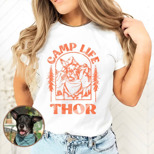 camp life custom pet shirt