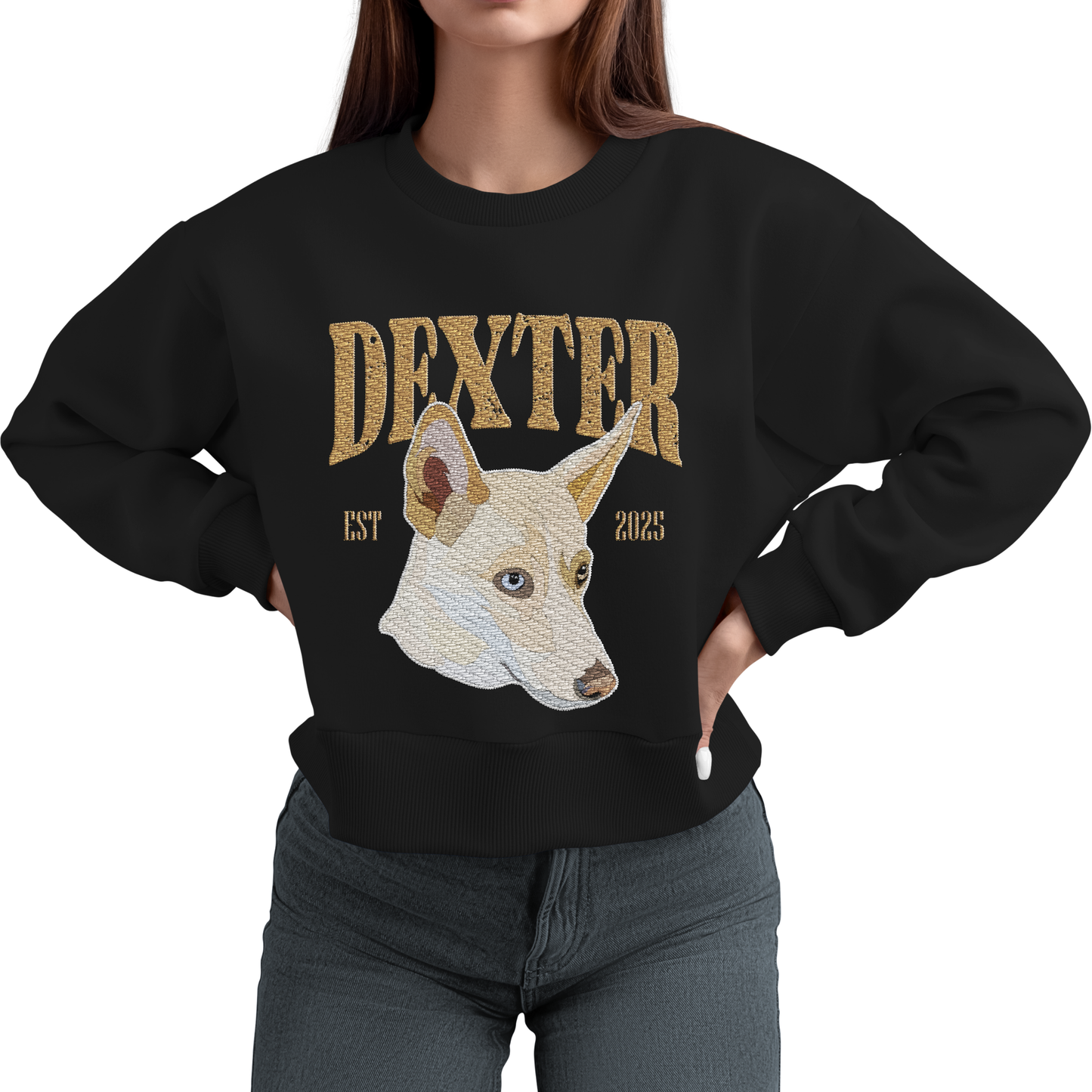 "Custom Pet Sweatshirt – Personalized Dog Face Hoodie, Unique Pet Lover Christmas Gift, Custom Design from Your Pet’s Photo, Perfect Personalized Dog Sweatshirt for Pet Owners and Dog Lovers"