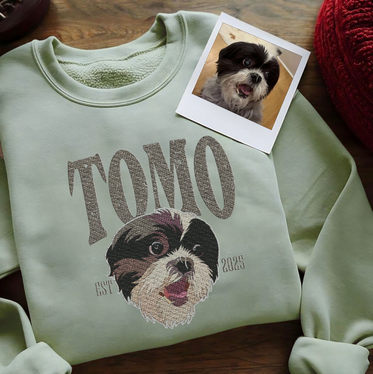 "Custom Pet Sweatshirt – Personalized Dog Face Hoodie, Unique Pet Lover Christmas Gift, Custom Design from Your Pet’s Photo, Perfect Personalized Dog Sweatshirt for Pet Owners and Dog Lovers"