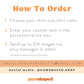  custom gift order guide