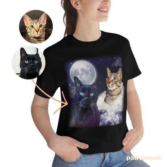 personalized cat photo shirt