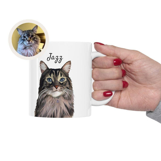 customised pet face mug