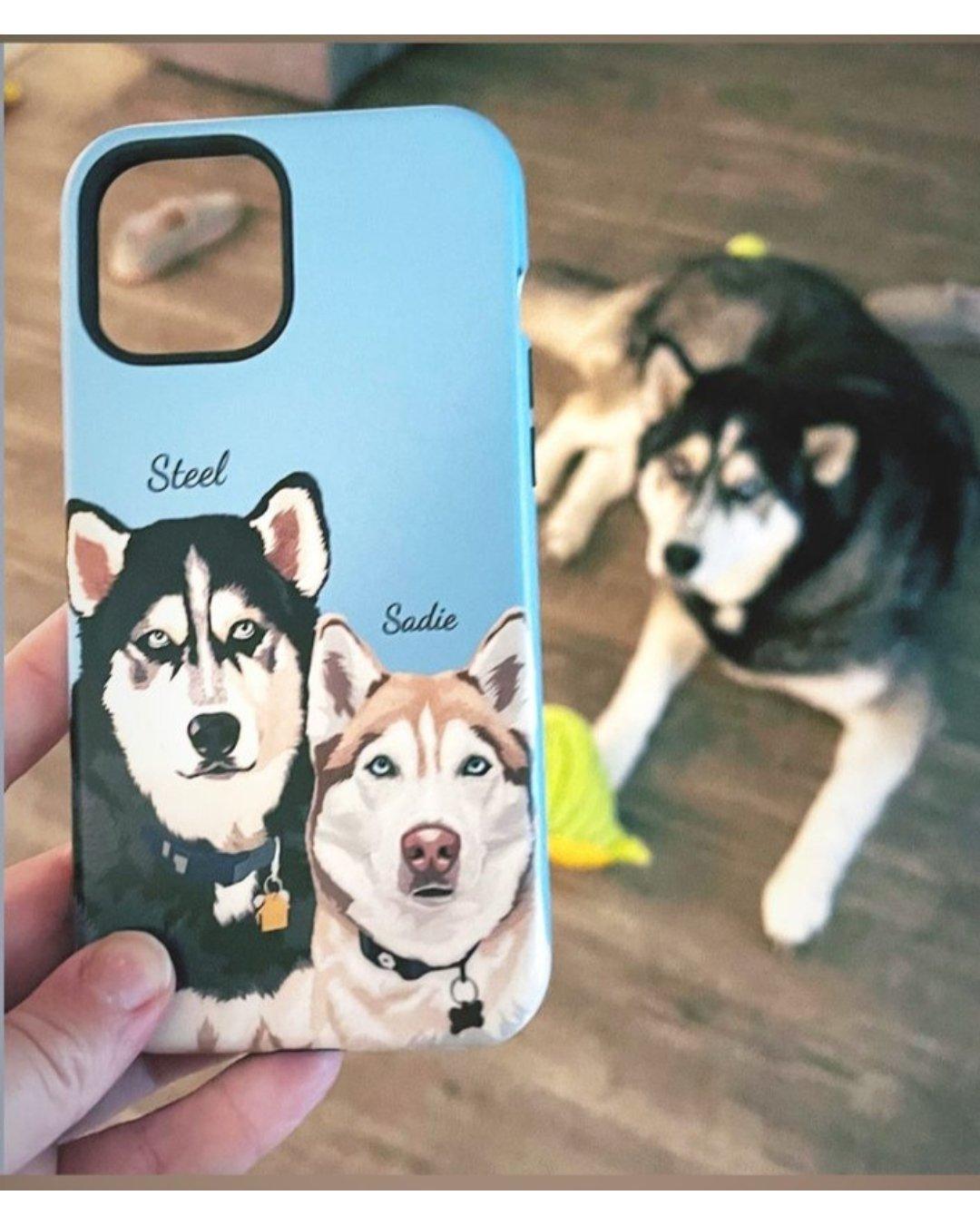 90's Inspired Custom Pet Portrait iPhone Case store