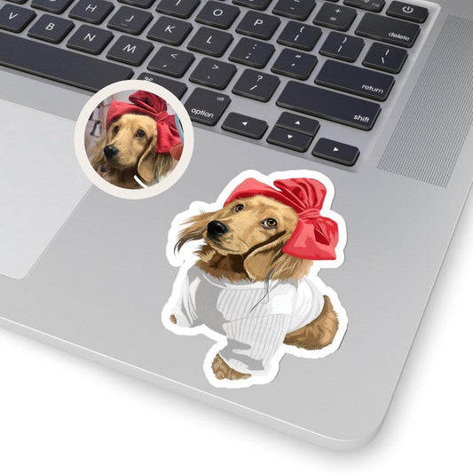 personalized Custom Pet dog Stickers - Pawshaped