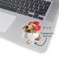 Custom dog photo Stickers - Pawshaped