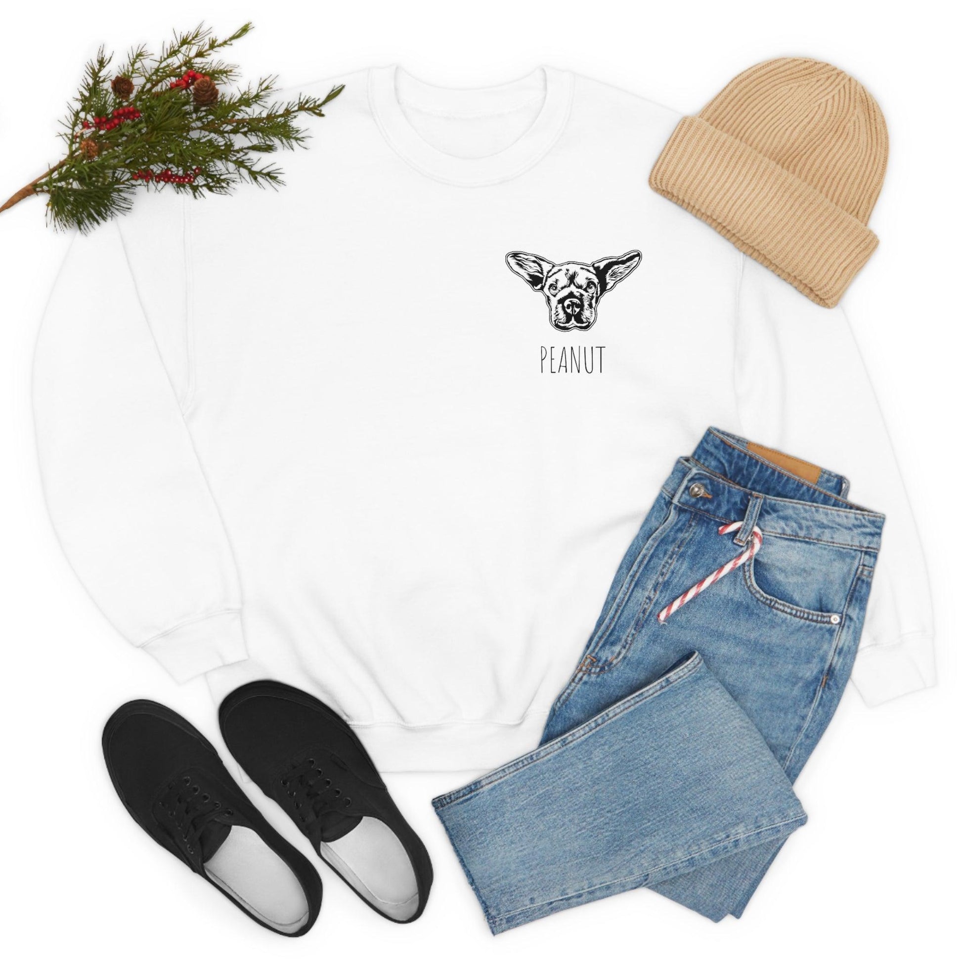 Custom pet white sweater