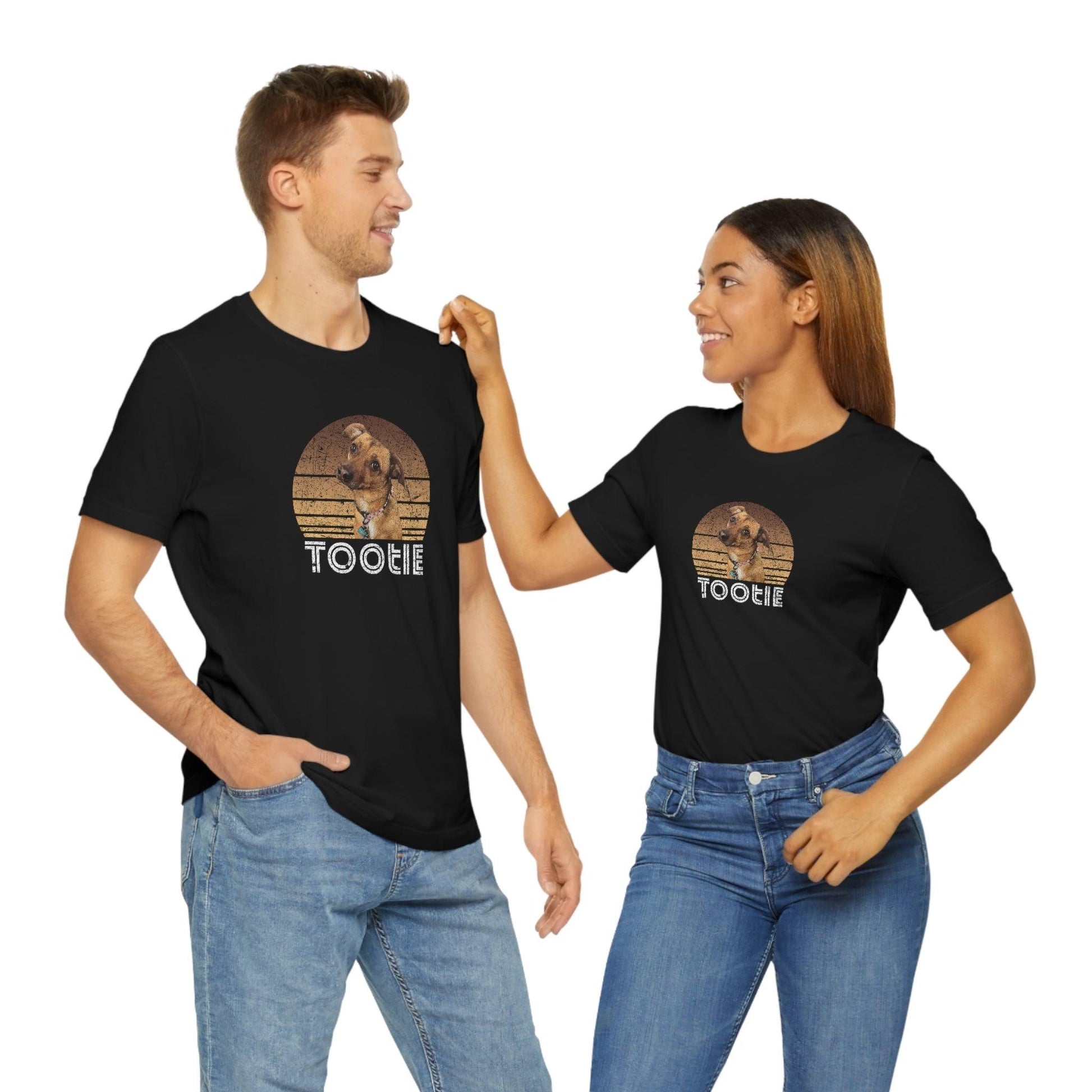 couple vintage Personalized Pet Shirt - Tootie x Pawshaped collab - Pawshaped