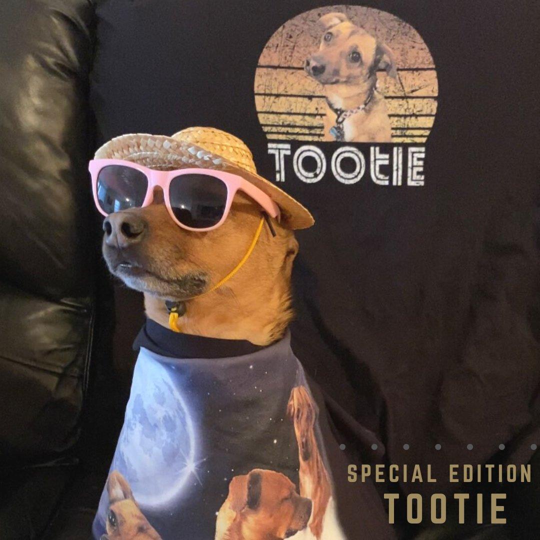 vintage retro custom dog lover Shirt - Tootie x Pawshaped collab - Pawshaped